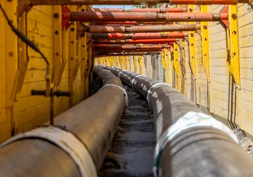 Verbausysteme von E+S und Krings sichern den Leitungsgraben